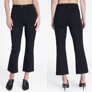 Spanx Cropped Flare Jeans in Black Wash